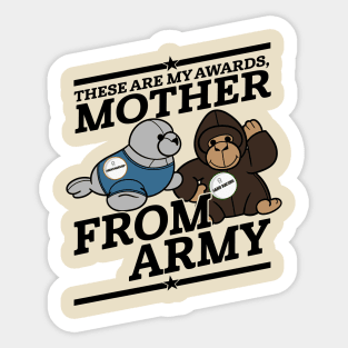 Buster Bluth - These are my Awards Mother From Army Sticker